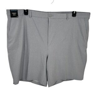 NEW Roundtree & Yorke Performance Classic Fit Flat Big Man Shorts Gray‎ Size 50
